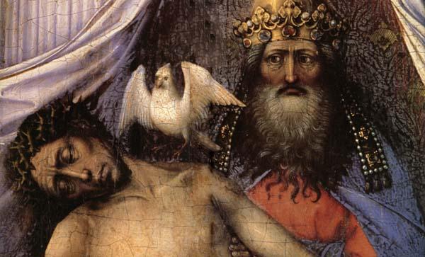 Robert Campin Detail of Mourning Trinity Spain oil painting art